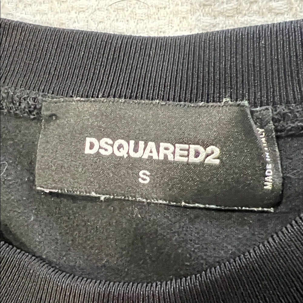 DSQUARED2 Black Crewneck Sweatshirt , made in ITALY ๐ฎ๐น - Picture 6 of 9